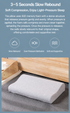 2 Pack Wave Shaped Contour Memory Foam Pillow with Washable Bamboo Fibre Covers - 3-5 Second Slow Rebound and High Low Neck Support for Back and Side Sleepers, 60 x 40 CM / F51 Style