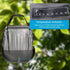 20L / 5 Gallon Solar Heated Camping Shower Bag (Dark Green / Mesh Storage Pocket) - Foldable Outdoor Hanging Shower with Thermometer, Rotating Shower Head and Hose Clip for Hiking and Travel