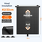 1 Pair Retractable Car Side Window Sun Shade (45 x 50CM) - 6 Layer Vinyl Insulation Reflective Roller Blinds, One Click Auto Rewind, One-Way Privacy, Universal Suction Cup & Velcro Fit