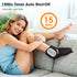 Air Compression Heated Foot Massager, Sole & Ankle Dual Zone Kneading with 4 Intensities, 4 Temp and 3 Airbag Massage Modes - Cordless USB Rechargeable and 360°Wrap Around Design for Home Relaxation Gift & Pain Relief Therapy