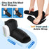 Air Compression Heated Foot Massager, Sole & Ankle Dual Zone Kneading with 4 Intensities, 4 Temp and 3 Airbag Massage Modes - Cordless USB Rechargeable and 360°Wrap Around Design for Home Relaxation Gift & Pain Relief Therapy