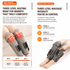 Light Grey Airbag Leg Massager with 3 Intensities and 3 Graphene Heat Modes  - Rechargeable Calf and Knee Extended Wrap, Touch Display, 3 Adjustable Strap for Single Leg Wrap-around Fastening