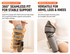 Light Grey Airbag Leg Massager with 3 Intensities and 3 Graphene Heat Modes  - Rechargeable Calf and Knee Extended Wrap, Touch Display, 3 Adjustable Strap for Single Leg Wrap-around Fastening