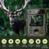32MP 1080P Infrared Night Vision Scouting Camera, IP66 Waterproof Outdoor Wildlife Sensor Camera with 2" Color Screen & 20m PIR Range for Home Farm Security and Fauna Tracking