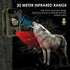 32MP 1080P Infrared Night Vision Scouting Camera, IP66 Waterproof Outdoor Wildlife Sensor Camera with 2" Color Screen & 20m PIR Range for Home Farm Security and Fauna Tracking