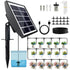 Solar Powered Automatic Irrigation System with Digital Control Panel & Timer - Weatherproof Durable Drip and Sprinkler Watering Tool Kit for Indoor and Outdoor Use