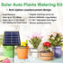 Solar Powered Automatic Irrigation System with Digital Control Panel & Timer - Weatherproof Durable Drip and Sprinkler Watering Tool Kit for Indoor and Outdoor Use