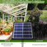 Solar Powered Automatic Irrigation System with Digital Control Panel & Timer - Weatherproof Durable Drip and Sprinkler Watering Tool Kit for Indoor and Outdoor Use
