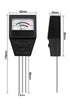 3-in-1 Soil Care Tester Kit for Soil Moisture pH Acidity and Fertility  - 2 Pack Plant Sensor Meters with Simple Color Dials, Battery-Free Plug and Play