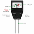 2-in-1 Soil pH and Fertility Tester (2 Pack) - Dual Mode Plant Garden Soil Sensor Meter, Battery-Free Plug and Play