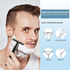 Silver Classic Double Edge Safety Razor Set - Vintage Metal Manual Shaving Razor with Stainless Steel Holder & 5 Replacement Blades