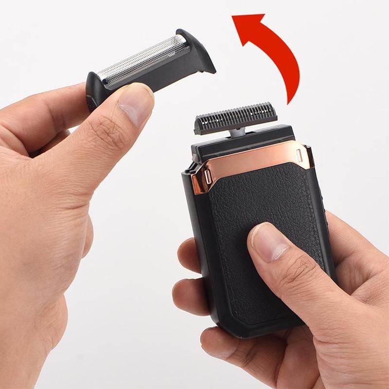 Men's Reciprocating Electric Shaver with Pop Up Sideburn Trimmer - Rechargeable Portable Foil Razor for Face & Neck, Great Travel Holiday Gift