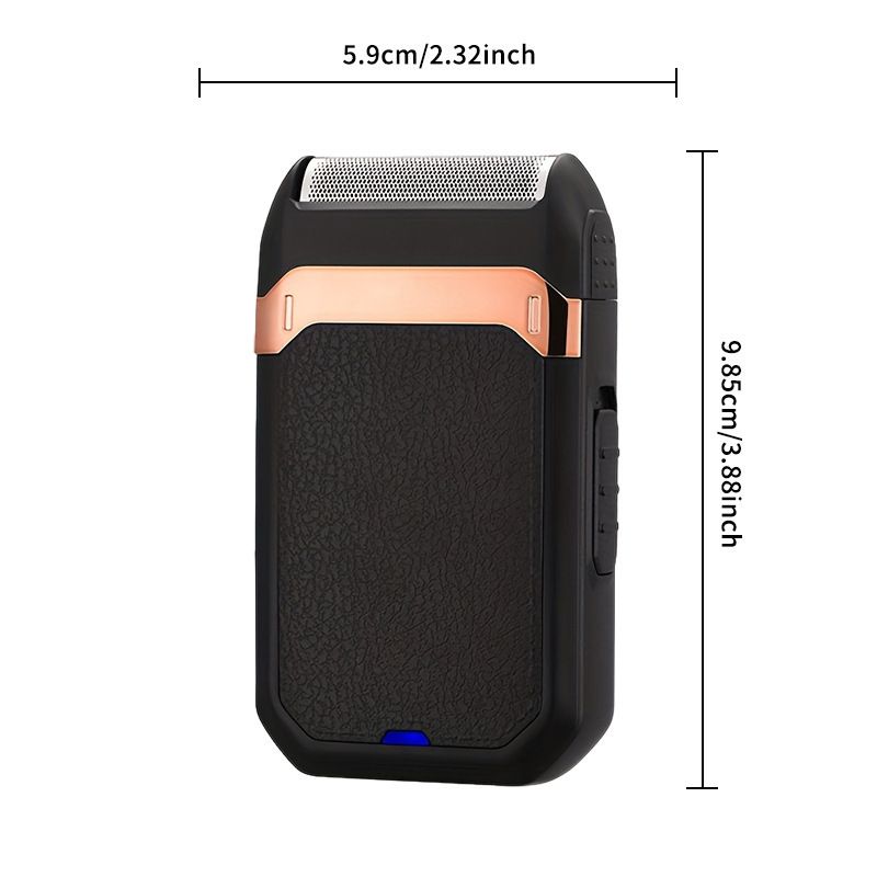 Men's Reciprocating Electric Shaver with Pop Up Sideburn Trimmer - Rechargeable Portable Foil Razor for Face & Neck, Great Travel Holiday Gift