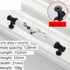 2 Pack Ceramic & Matte Black Zinc Alloy Cabinet Handle (Hole Spacing 128MM) - Vintage Ink Plum Blossom Style for Drawers and Cupboards, OKL-5001