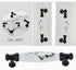 2 Pack Ceramic & Matte Black Zinc Alloy Cabinet Handle (Hole Spacing 96MM) - Vintage Ink Plum Blossom Style for Drawers and Cupboards, OKL-5005