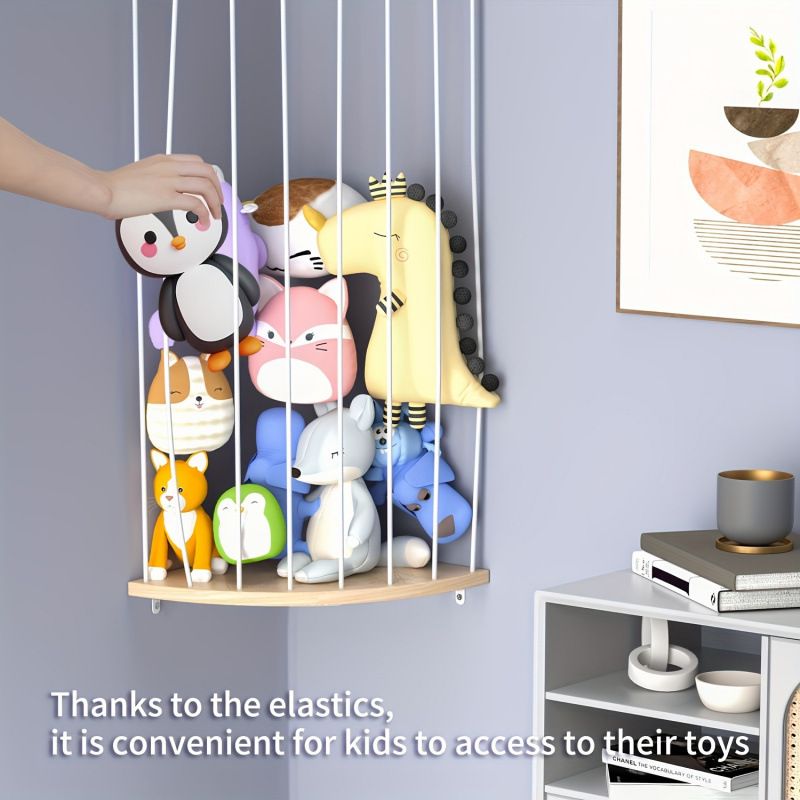 Corner Stuffed Animal Zoo Storage Rack (43-78