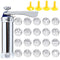 25PCS Mutifunctional Aluminum Alloy Cookie Press Set - DIY Biscuit Maker & Cake Icing Gun with 2-Gear Thickness and 20 Pattern Discs