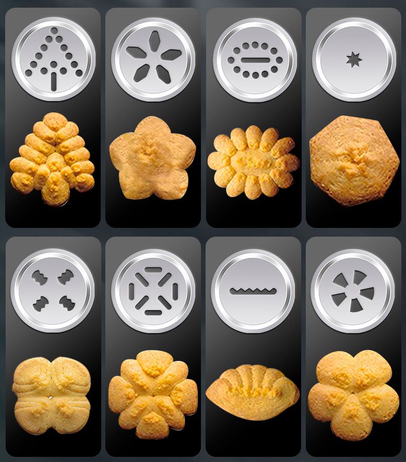 25PCS Mutifunctional Aluminum Alloy Cookie Press Set - DIY Biscuit Maker & Cake Icing Gun with 2-Gear Thickness and 20 Pattern Discs