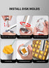 30PCS Mutifunctional Aluminum Alloy Cookie Press Set - Adjustable Thickness Biscuit DIY Maker & Cake Icing Gun with 20 Pattern Discs and 8 Stainless Steel Icing Nozzles