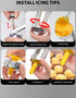 30PCS Mutifunctional Aluminum Alloy Cookie Press Set - Adjustable Thickness Biscuit DIY Maker & Cake Icing Gun with 20 Pattern Discs and 8 Stainless Steel Icing Nozzles