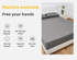 White Waterproof Quilted Mattress Protector (King 193 x 203 + 46 CM) - 4 Layer Breathable & Soft Mattress Cover with 360 Degree Elastic Fitted Skirt and Deep Fitted Skirt