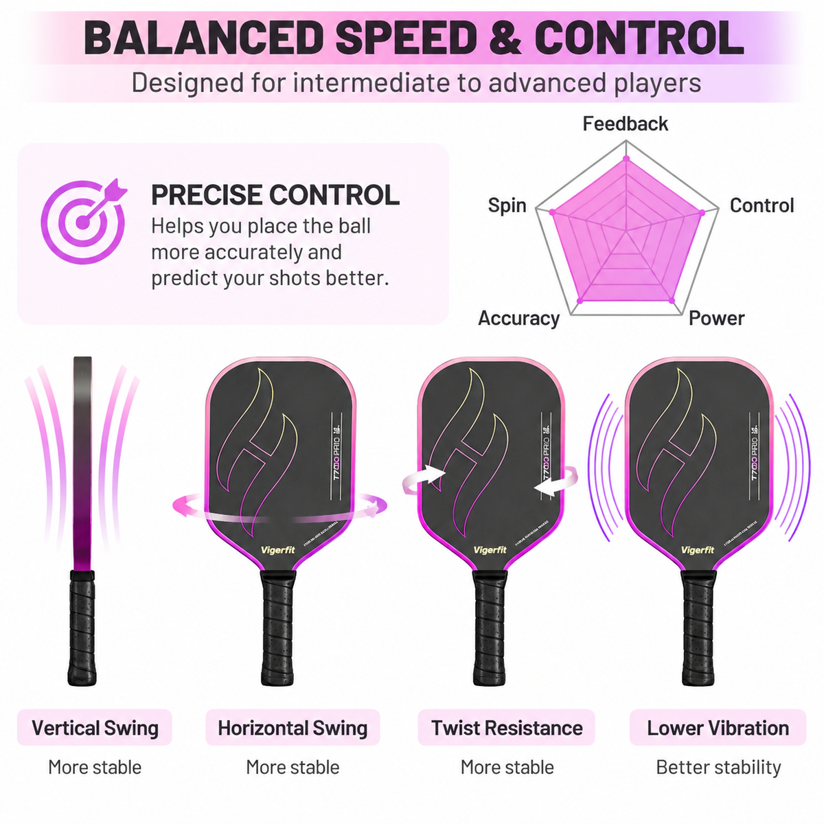 T700 Carbon Fibre Textured Pickleball Set - 2 Black & Blue Lightweight Pro Paddle with 4 Balls and Carry Bag for Outdoor Training and Recreational Play