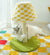 Plush Checkerboard Lamp Style Cat Scratching Post - 53 x 37.5 cm Extra Large Standing Cat Scratcher & Home Decor with Hemp Rope Post, Wide Stable Base and Hanging Ball Toy