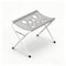 Grey Foldable Pet Grooming Hammock Stand with Adjustable Ribbon & Reinforced Frame - 8-Hole Mesh Anti-Slip Raised Support for Cat Dog Bathing and Nail Trimming (60 x 33 x 40cm)