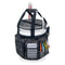 Black Camouflage Fishing Bucket Storage Wrap and Mesh Bucket Cover - 34 x 11 Inch Waterproof Fishing Tackle Organiser Bag with Rod Holders, Multiple Pockets and Adjustable Straps