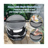 Black Camouflage Fishing Bucket Storage Wrap and Mesh Bucket Cover - 34 x 11 Inch Waterproof Fishing Tackle Organiser Bag with Rod Holders, Multiple Pockets and Adjustable Straps
