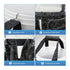 Black Camouflage Fishing Bucket Storage Wrap and Mesh Bucket Cover - 34 x 11 Inch Waterproof Fishing Tackle Organiser Bag with Rod Holders, Multiple Pockets and Adjustable Straps