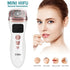 3-in-1 White Mini HIFU Ultrasonic RF Beauty Device and EMS Facial Massager - 3 Modes & 5 Intensity Levels, 10 Minute Timer & Digital Display for Home Facial Firming
