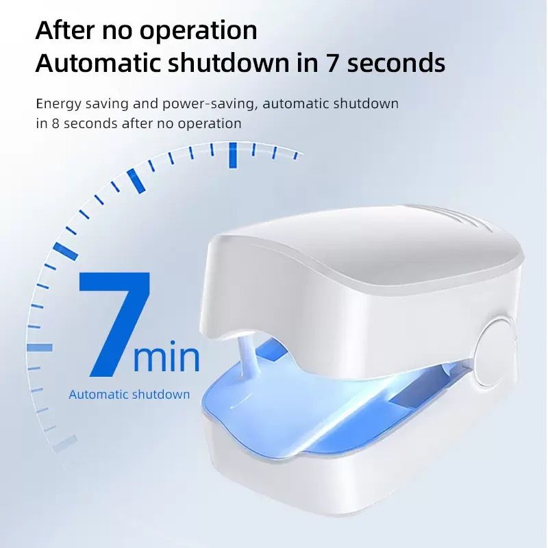Rechargeable LED Nail Care Lamp with 3 Blue Light Beads and Auto Shut-Off - Compact Nail Illumination Device, 400mAh Long Battery Life, Portable Nail Care Tool