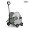 Grey Foldable Pet Stroller and Adjustable Sun Canopy - Spacious 4-Weel Wagon with 360° Rotating Telescopic Handle, 45° Entry Angle, Safety Clips and Storage Pocket for Dogs & Cats Outdoor Travel