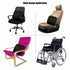 33 x 32 x 10 cm Memory Foam Lumbar Support Cushion - Black 3D Mesh,  Slow Rebound Back Support for Office Chairs, Car Seats and Home