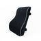 Black 45x40x10cm  Memory Foam Lumbar Support Cushion - Polyester Mesh Cover, Adjustable Straps, Back Rest for Office Chair and Car Seat, Posture Relief for Prolonged Sitting