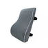 Grey 45x40x10cm  Memory Foam Lumbar Support Cushion - Polyester Mesh Cover, Adjustable Straps, Back Rest for Office Chair and Car Seat, Posture Relief for Prolonged Sitting