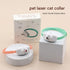 Green Self-Teasing Laser Cat Collar - USB Rechargeable Pet Toy - Adjustable Silicone Strap, Dual Light Modes, Hands-Free Entertainment for Cats