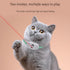 Green Self-Teasing Laser Cat Collar - USB Rechargeable Pet Toy - Adjustable Silicone Strap, Dual Light Modes, Hands-Free Entertainment for Cats
