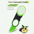 3 in 1 Avocado Slicer and Pitter - ABS Fruit Cutter for Cutting, Pitting and Slicing Avocado and Kiwifruit, Multi Purpose Kitchen Prep Tool