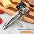 Stainless Steel Hand Crank Cheese Grater（Flat-blade planer+3-4 hole planer+5-6 hole planer+7-8 hole planer+9-10 hole planer） - Rotary Drum Shredder for Cheese, Chocolate and Butter - Ergonomic Handle Kitchen Gadget for Home Cooking and Baking