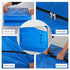 208*200*38cm Blue Heavy Duty PE Mattress Bag for Moving and Storage - Waterproof Mattress Cover with Reinforced Handles and Double Zipper, Dustproof Protection for Relocation