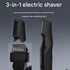 3-in-1 Electric Body Groomer for Men - IPX5 Waterproof, USB-C Rechargeable, Adjustable 3-12mm Comb, Skin-Safe Rounded Blade, Travel Lock, Wet Dry Use