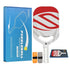 Red T700 Carbon Fiber Pickleball Paddle - 16mm Thick - Power Air Aerodynamic Design, PP Honeycomb Core, Ergonomic Grip, USAPA Approved Standard for Competitive Play