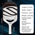 Red T700 Carbon Fiber Pickleball Paddle - 16mm Thick - Power Air Aerodynamic Design, PP Honeycomb Core, Ergonomic Grip, USAPA Approved Standard for Competitive Play