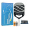 Grey T700 Carbon Fiber Pickleball Paddle - 16mm Thick - Power Air Aerodynamic Design, PP Honeycomb Core, Ergonomic Grip, USAPA Approved Standard for Competitive Play