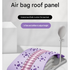 Purple Adjustable Lumbar Stretcher with Airbag - PP TPR Magnetic Surface, 53-120mm Height Range, Back Support for Home Yoga Relief