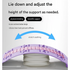 Purple Adjustable Lumbar Stretcher with Airbag - PP TPR Magnetic Surface, 53-120mm Height Range, Back Support for Home Yoga Relief