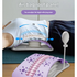 Grey Adjustable Lumbar Stretcher with Airbag - PP TPR Magnetic Surface, 53-120mm Height Range, Back Support for Home Yoga Relief