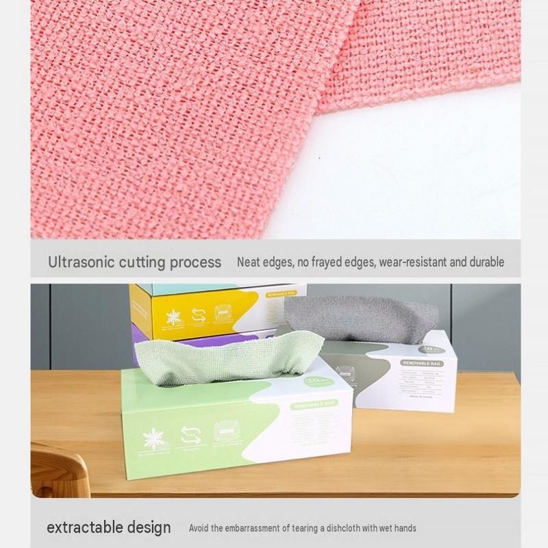 Purple Disposable Microfiber Cleaning Cloths-Buy two get one free, so you'll receive three items in total - 20 Pack 20x20cm Polyester Kitchen Wipes, Lint-Free, Reusable, Wet & Dry Use, Easy Rinse Design